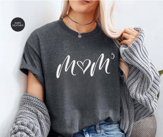 Mom of [Number] Personalized Sweatshirt & T-Shirt – Custom Mom Gift