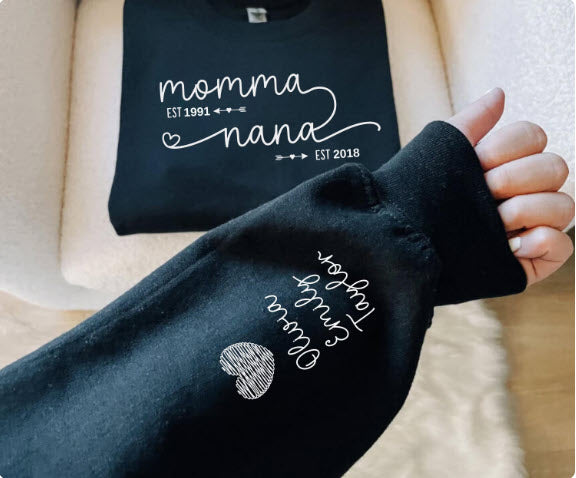 Personalized Mom & Grandma Est. Shirt | Custom Gift for Mom, Grandma & New Parents
