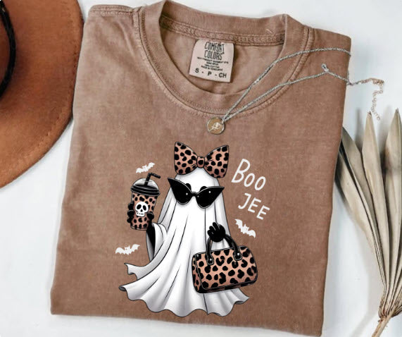 Boo-Jee Halloween Ghost Shirt | Funny Spooky Season Tee for Women & Men