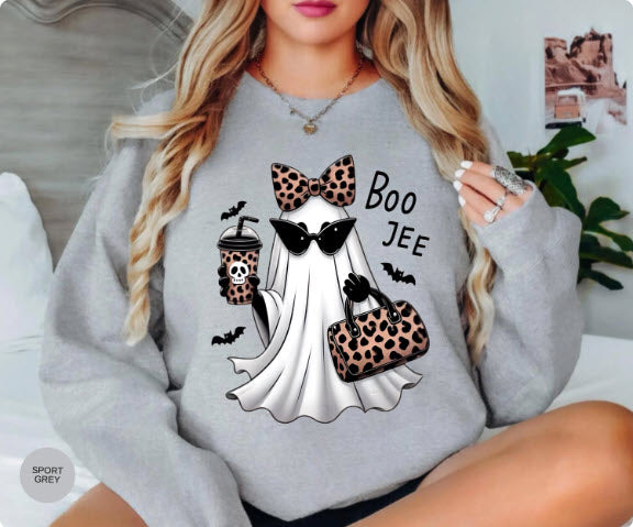 Boo-Jee Halloween Ghost Shirt | Funny Spooky Season Tee for Women & Men