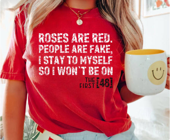 Funny Valentine's Day Couple Shirts | Roses Are Red First 48 & Case Still Open Matching Set