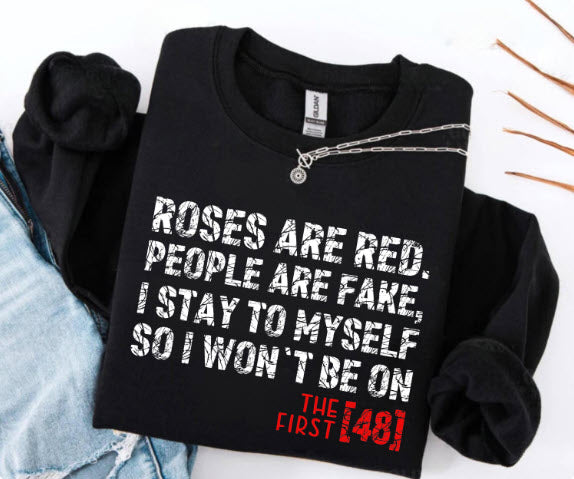 Funny Valentine's Day Couple Shirts | Roses Are Red First 48 & Case Still Open Matching Set