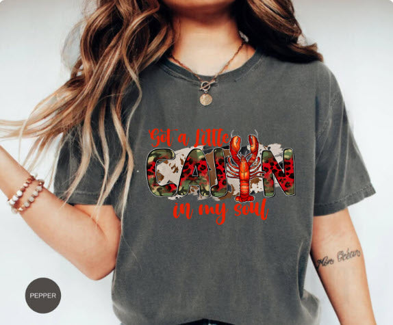 Got a Little Cajun in My Soul Shirt | Funny Louisiana Cajun Pride Tee