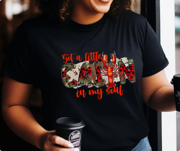 Got a Little Cajun in My Soul Shirt | Funny Louisiana Cajun Pride Tee