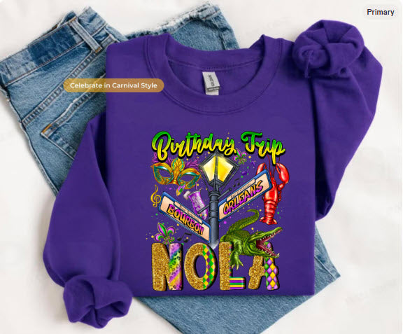 NOLA Birthday Trip Shirt | New Orleans Birthday Squad Group Tee