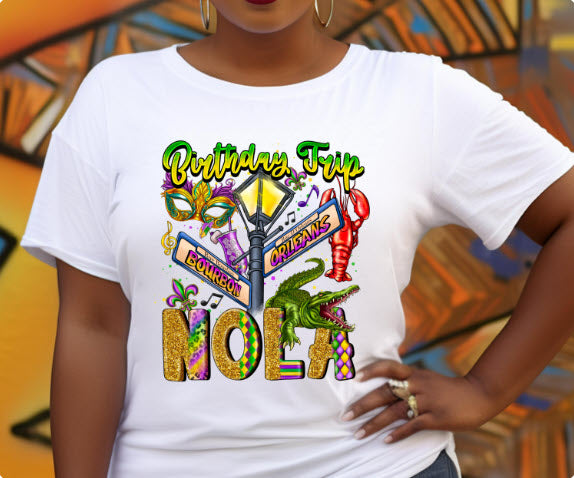 NOLA Birthday Trip Shirt | New Orleans Birthday Squad Group Tee
