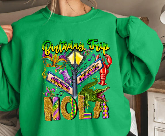 NOLA Birthday Trip Shirt | New Orleans Birthday Squad Group Tee