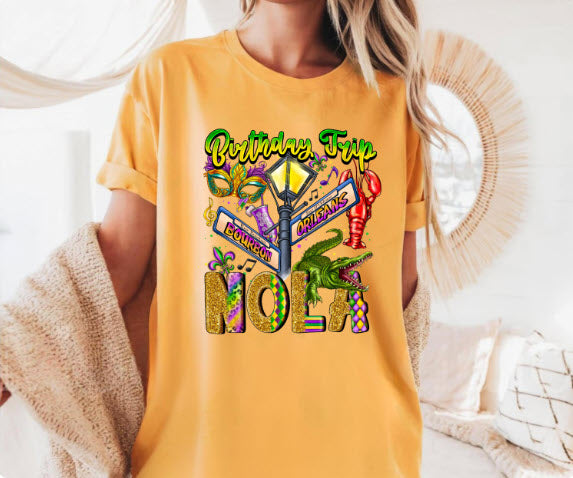 NOLA Birthday Trip Shirt | New Orleans Birthday Squad Group Tee