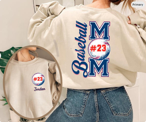 Baseball Mom Shirt | Custom Sports Mom Tee for Game Day