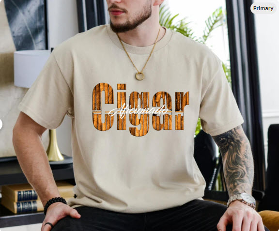 Cigar Aficionado Shirt | Unique Cigar Lover Tee with Cigar Paper Lettering