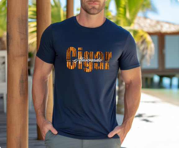 Cigar Aficionado Shirt | Unique Cigar Lover Tee with Cigar Paper Lettering