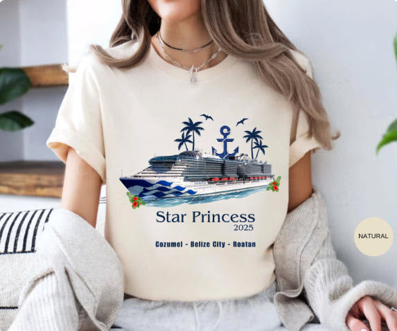 Star Princess Cruise Shirt | Personalized Year & Ports of Call Tee