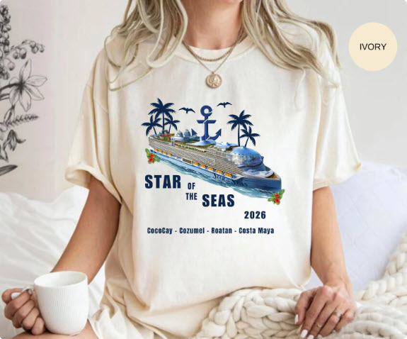 Star of the Seas 2026 Cruise Shirt | Personalized Ports of Call Tee