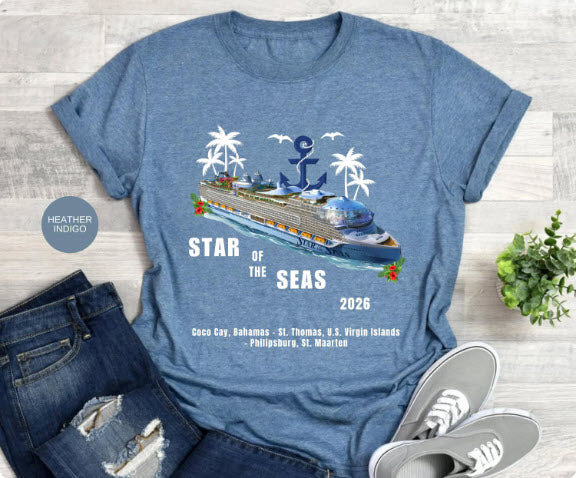 Star of the Seas 2026 Cruise Shirt | Personalized Ports of Call Tee