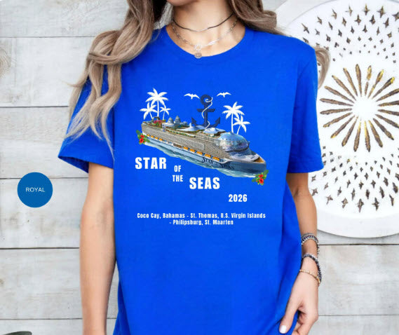 Star of the Seas 2026 Cruise Shirt | Personalized Ports of Call Tee