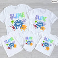 Personalized Slime Birthday Shirts | Matching Family Slime Party Tees