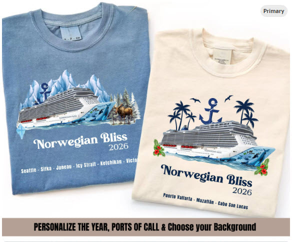 Norwegian Bliss Cruise Shirt | Personalized Family Matching Cruise Tee