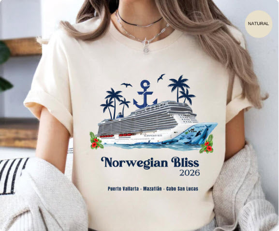 Norwegian Bliss Cruise Shirt | Personalized Family Matching Cruise Tee