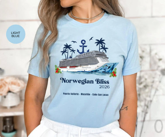 Norwegian Bliss Cruise Shirt | Personalized Family Matching Cruise Tee