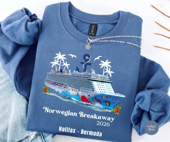 Norwegian Breakaway Cruise Shirt | Personalized Year & Ports of Call Tee