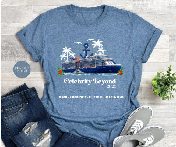 Celebrity Beyond Cruise Shirt | Personalized Matching Family Vacation Tee