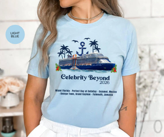 Celebrity Beyond Cruise Shirt | Personalized Matching Family Vacation Tee