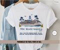 MSC World America Cruise Shirt | Personalized Year & Ports of Call Tee