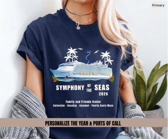 Symphony of the Seas Cruise Shirt | Personalized Matching Family Vacation Tee