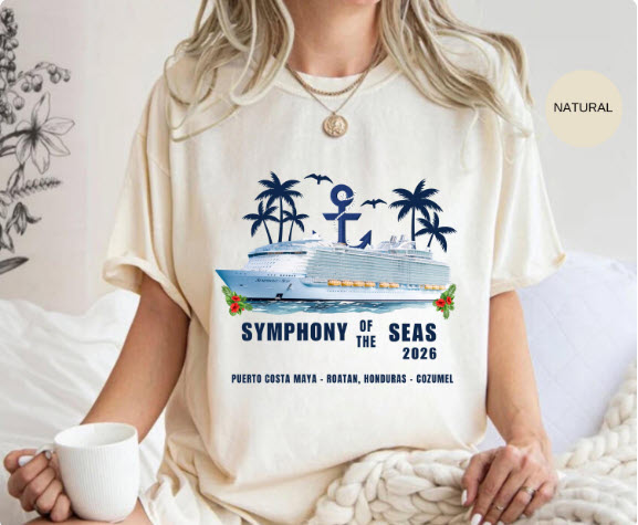 Symphony of the Seas Cruise Shirt | Personalized Matching Family Vacation Tee