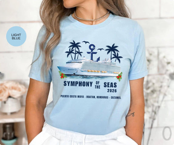 Symphony of the Seas Cruise Shirt | Personalized Matching Family Vacation Tee