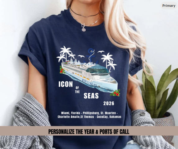 Icon of the Seas Cruise Shirt | Personalized Matching Family Vacation Tee