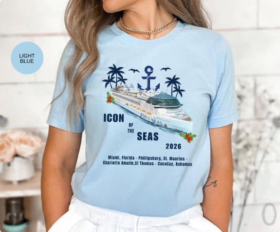 Icon of the Seas Cruise Shirt | Personalized Matching Family Vacation Tee
