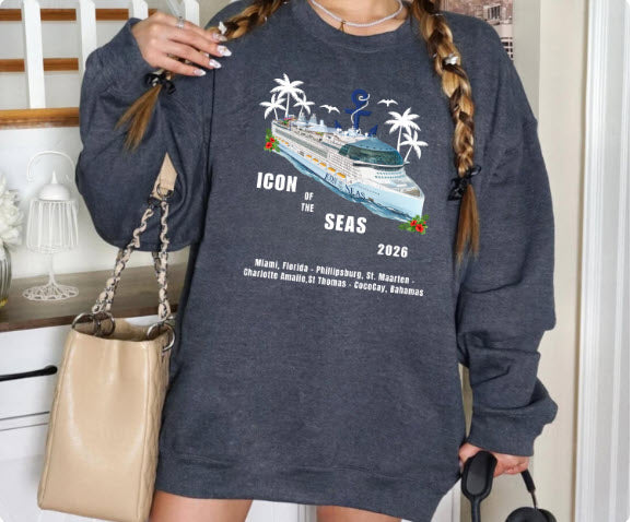 Icon of the Seas Cruise Shirt | Personalized Matching Family Vacation Tee