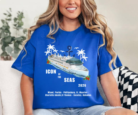 Icon of the Seas Cruise Shirt | Personalized Matching Family Vacation Tee