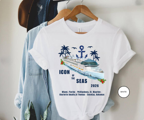 Icon of the Seas Cruise Shirt | Personalized Matching Family Vacation Tee