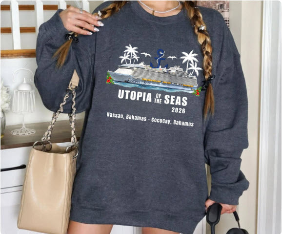 Utopia of the Seas 2026 Cruise Shirt | Bahamas Itinerary Tee | Port Canaveral CocoCay Nassau Souvenir