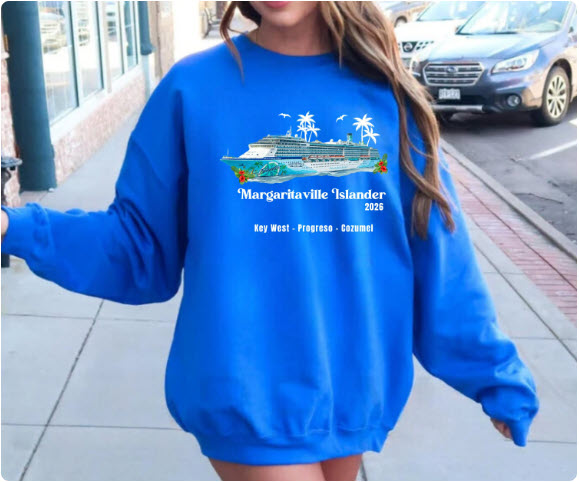 Margaritaville Islander 2026 Cruise Shirt | Key West Progreso Cozumel Tee | Caribbean Cruise Souvenir