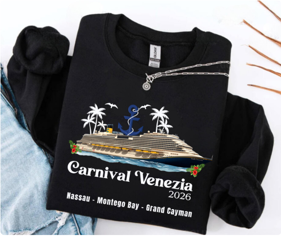 Carnival Venezia Cruise Shirt | Caribbean Carnival Cruise Souvenir