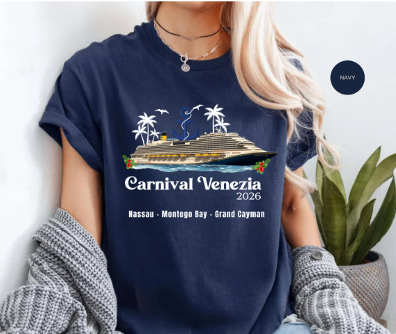 Carnival Venezia Cruise Shirt | Caribbean Carnival Cruise Souvenir