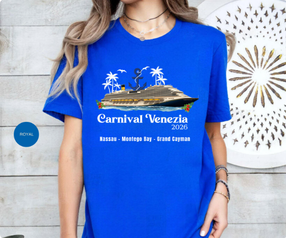Carnival Venezia Cruise Shirt | Caribbean Carnival Cruise Souvenir