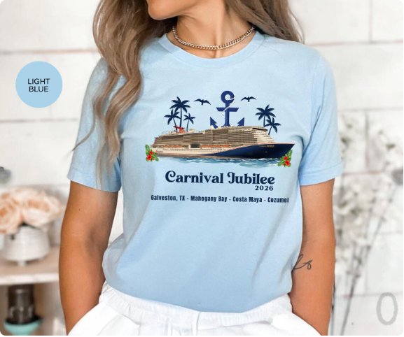 Carnival Jubilee Cruise Shirt | Galveston Mahogany Bay Costa Maya Cozumel Tee | Carnival Cruise Souvenir