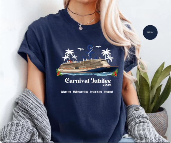 Carnival Jubilee Cruise Shirt | Galveston Mahogany Bay Costa Maya Cozumel Tee | Carnival Cruise Souvenir