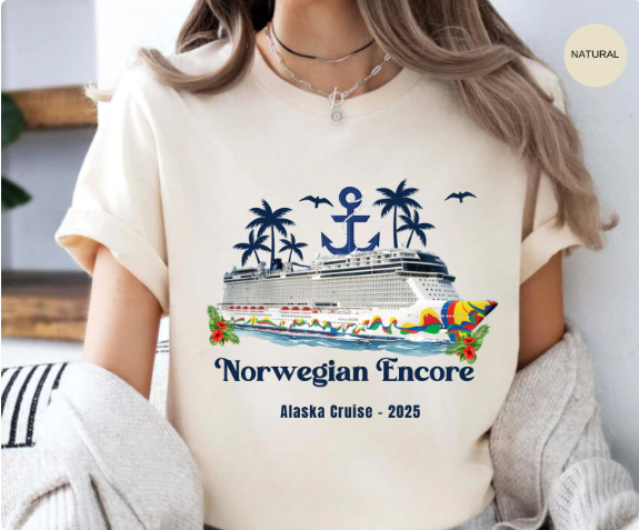Norwegian Encore Alaska Cruise Shirt | NCL Alaska Cruise Tee | Norwegian Cruise Line Souvenir Gift