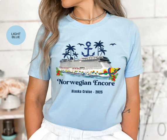 Norwegian Encore Alaska Cruise Shirt | NCL Alaska Cruise Tee | Norwegian Cruise Line Souvenir Gift