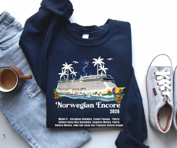 Norwegian Encore Alaska Cruise Shirt | NCL Alaska Cruise Tee | Norwegian Cruise Line Souvenir Gift