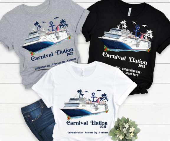 Carnival Elation Cruise Shirt | Celebration Key Princess Cay Bahamas Tee | Carnival Cruise Souvenir Gift