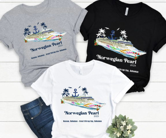 Norwegian Pearl Cruise Sweatshirt | Nassau Great Stirrup Cay Bahamas Crewneck | NCL Cruise Souvenir Gift