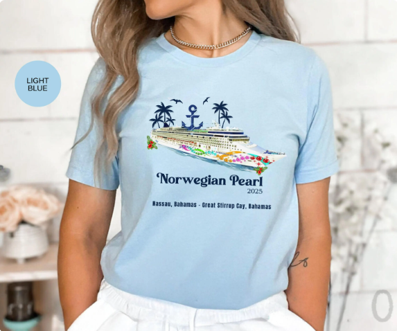 Norwegian Pearl Cruise Sweatshirt | Nassau Great Stirrup Cay Bahamas Crewneck | NCL Cruise Souvenir Gift