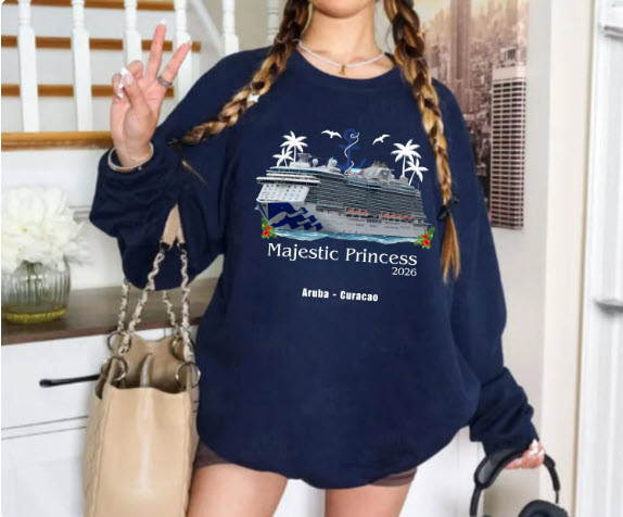 Majestic Princess Cruise Shirt | Aruba Curacao Cruise Tee | Princess Cruises Group Shirt | Caribbean Cruise Souvenir Shirt