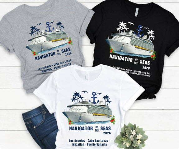 Navigator of the Seas Cruise Shirt | Royal Caribbean Group Tee | Cruise Souvenir Shirt | Custom Cruise Ship Shirt